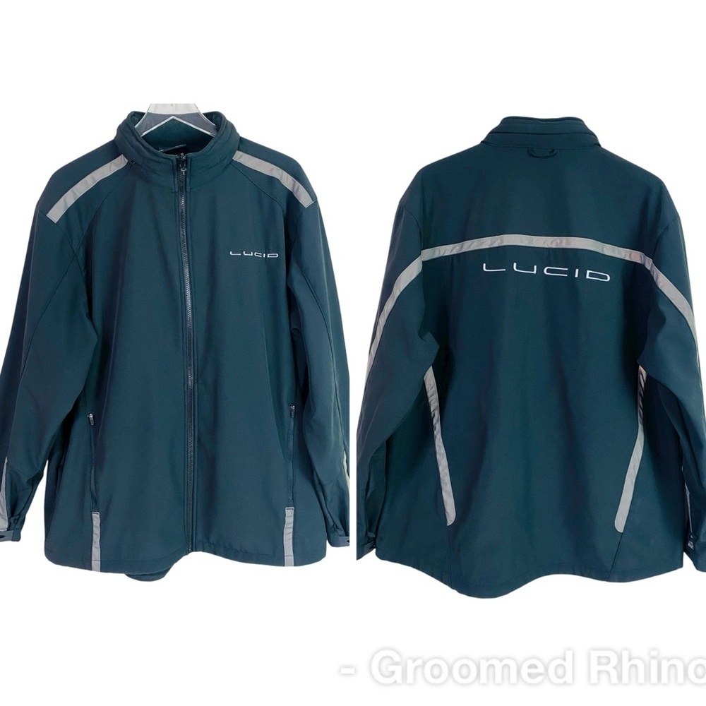 Wear Guard Black Lucid Logo Reflective Waterproof Hooded Jacket Size XL